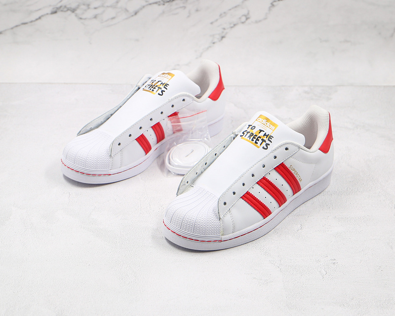 Superstar Laceless Shoes Cloud White/Team Collegiate Red/Solar Red 19