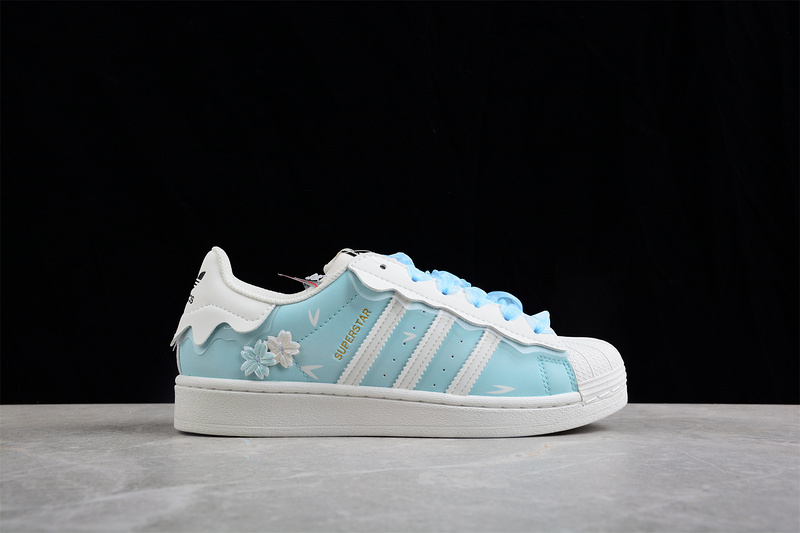 Superstar Shoes Cloud White/Light Blue/Core Black 7