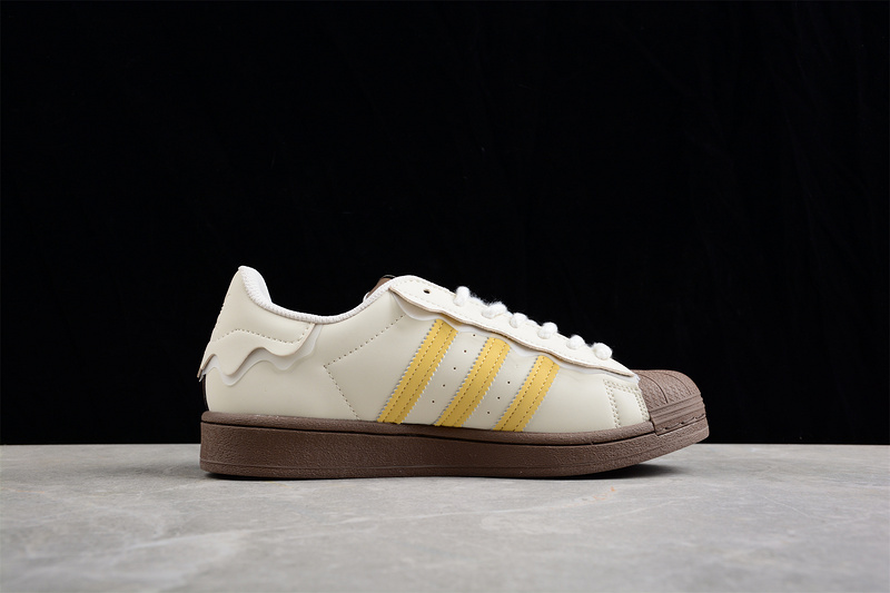 Superstar Shoes Creamy White/Brown/Black 25