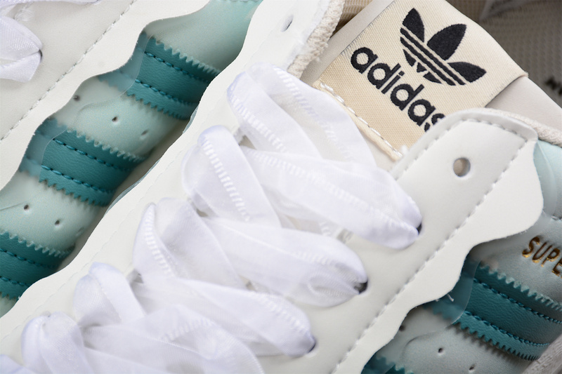 Superstar Shoes Cloud White/Green/Light Green 23