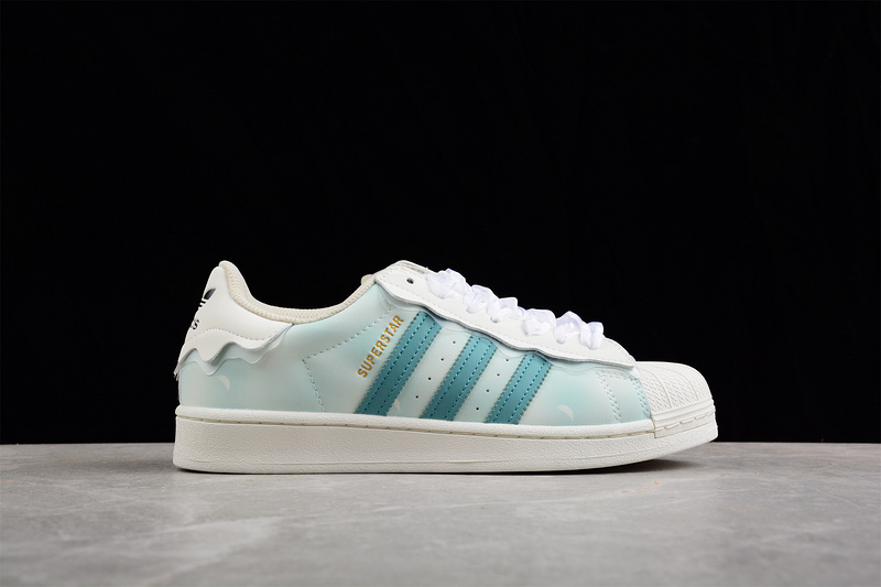 Superstar Shoes Cloud White/Green/Light Green 29