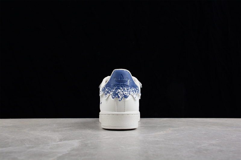 Superstar Shoes Creamy White/Navy Blue/Gold 19