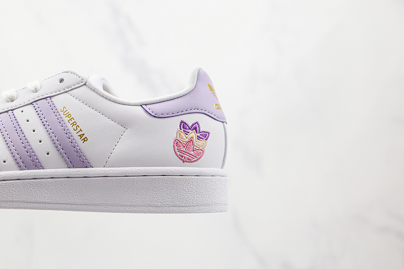 Superstar Shoes Cloud White/Purple Tint/Matte Gold 3