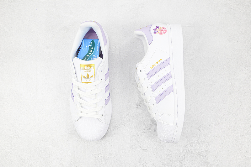 Superstar Shoes Cloud White/Purple Tint/Matte Gold 17