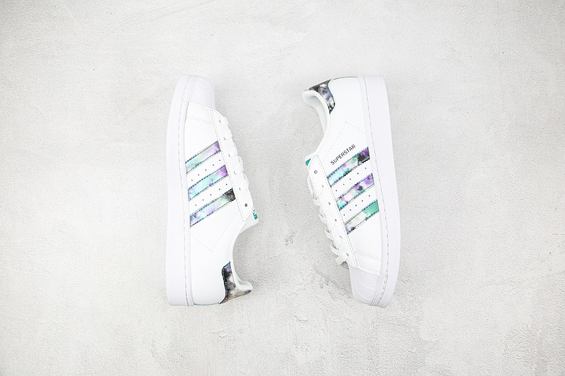 Superstar Abalone Shoes Footwear White/Active Purple-Active Teal 17