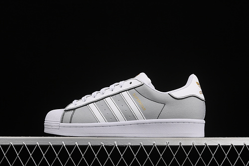 Superstar Shoes Light Grey/Cloud White/Gold 17