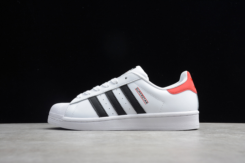 Superstar Shoes Cloud White/Core Black/Pink 19