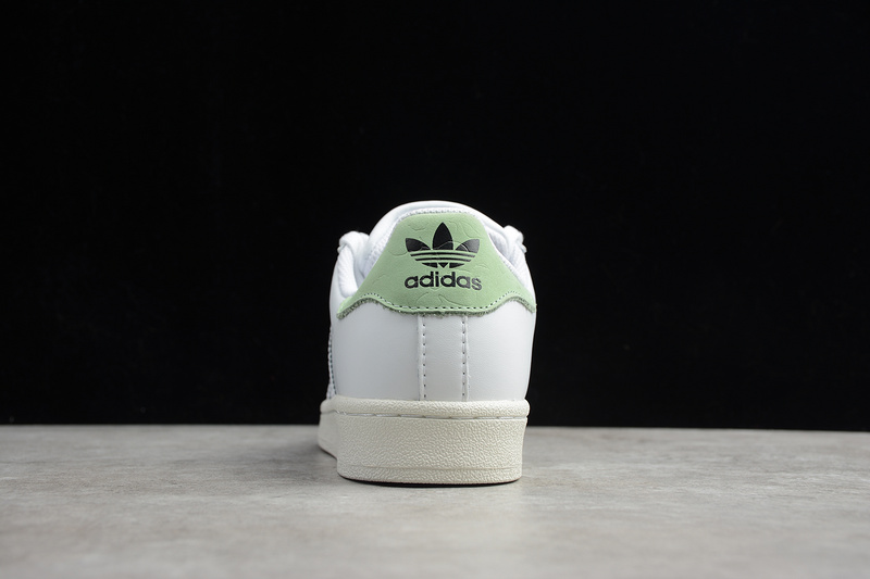 Superstar Shoes White/Green-Metallic Gold 29