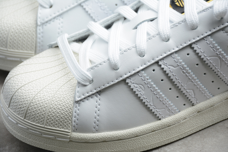 Superstar Shoes White/Green-Metallic Gold 31