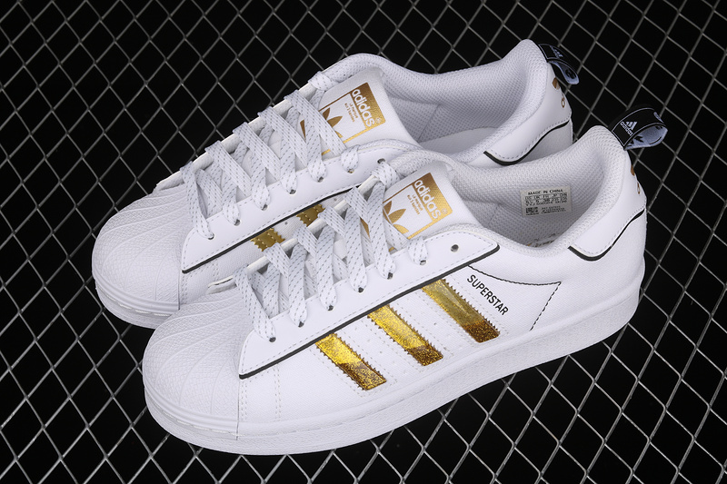 Superstar Shoes Cloud White/Cloud White/Gold 11