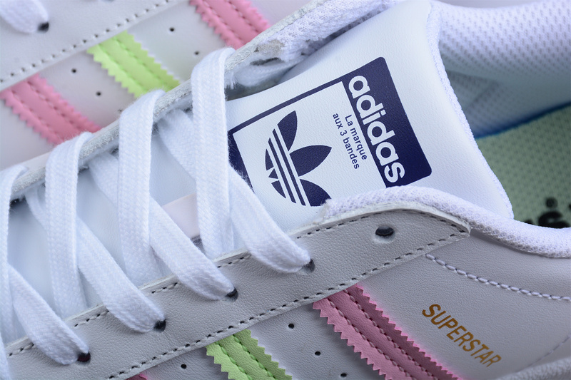 Superstar Cloud White/Almost Lime/True Pink 7