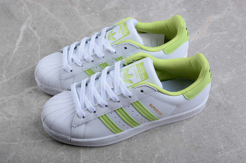 Superstar Shoes Cloud White/Magic Lime/Cloud White 13