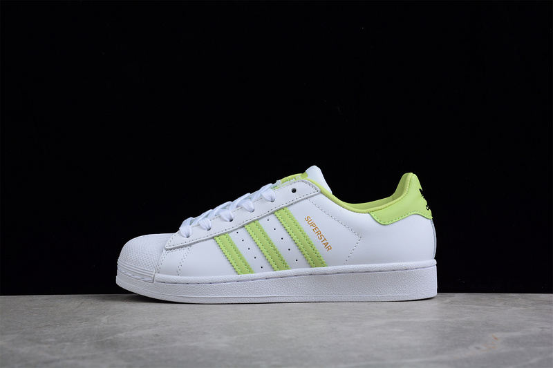 Superstar Shoes Cloud White/Magic Lime/Cloud White 25