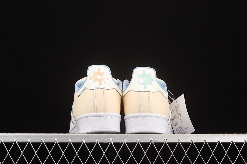 Superstar Shoes Ecru Tint/Off White-Ambient Sky 7