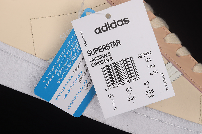 Superstar Shoes Ecru Tint/Off White-Ambient Sky 13