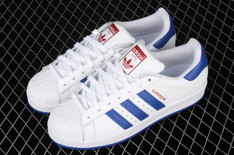 Superstar Shoes Cloud White/Blue/Red 23