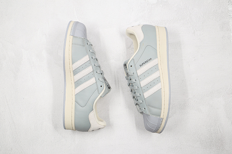 Superstars Shoes Light Grey/Cloud White/Black 11