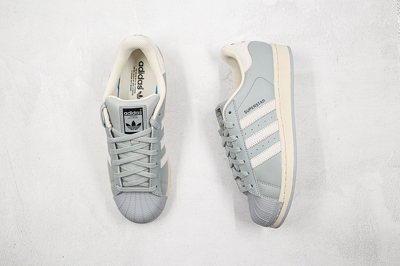 Superstars Shoes Light Grey/Cloud White/Black 13