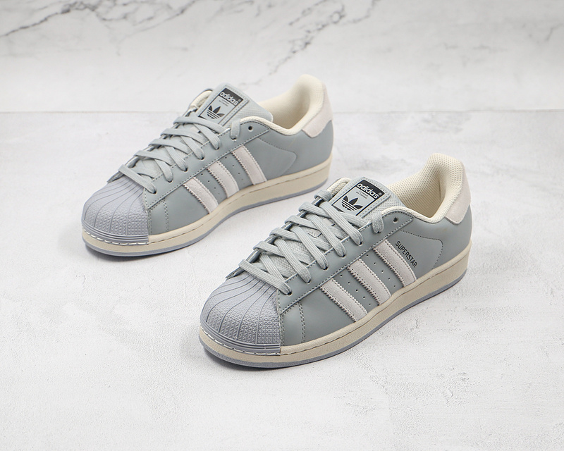 Superstars Shoes Light Grey/Cloud White/Black 17