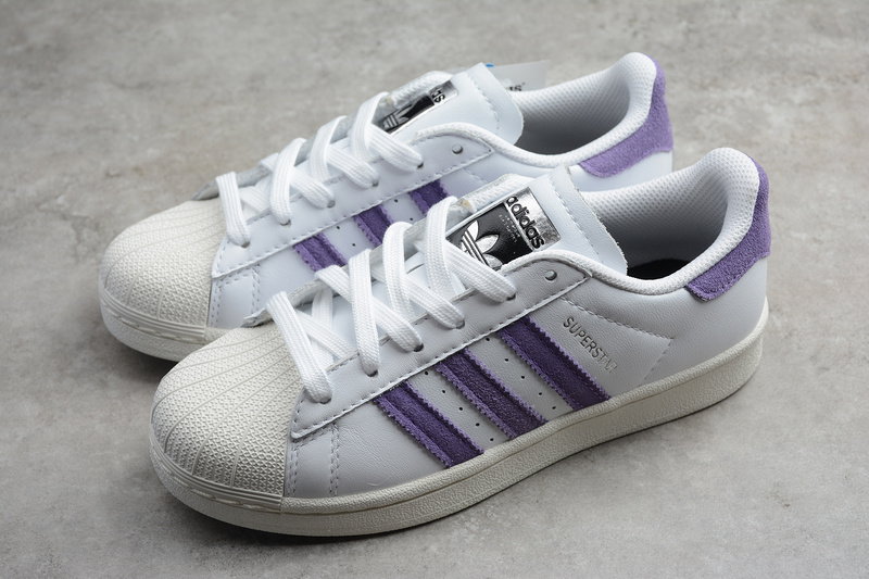 Superstar Shoes Cloud White/Tech Purple/Off White 23