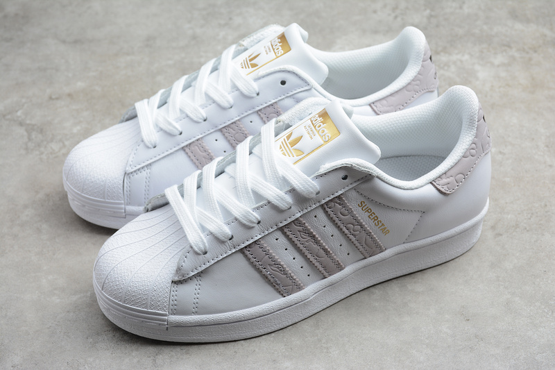 Superstar Shoes Cloud White/Black-Purple 3