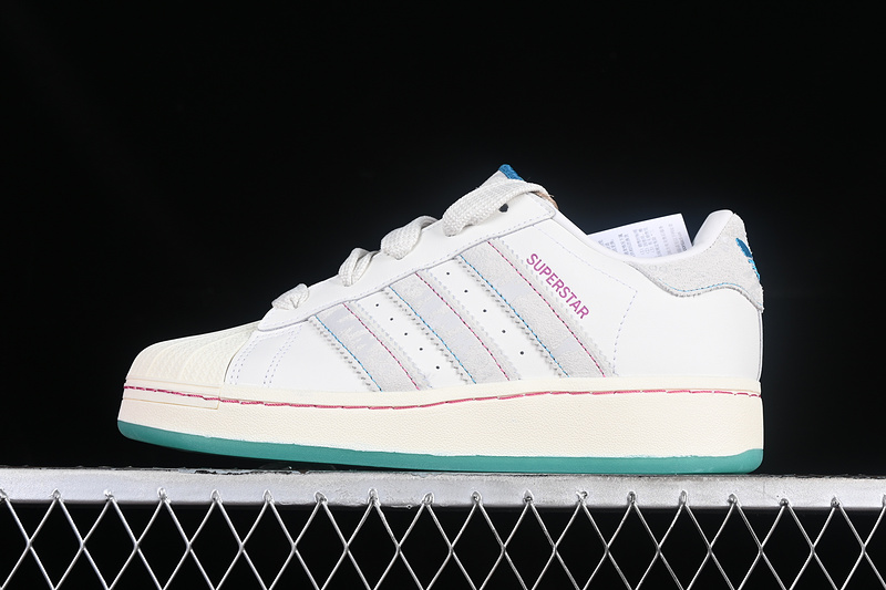 Originals Superstar Xlg White/Light Grey/Peacock Blue 3