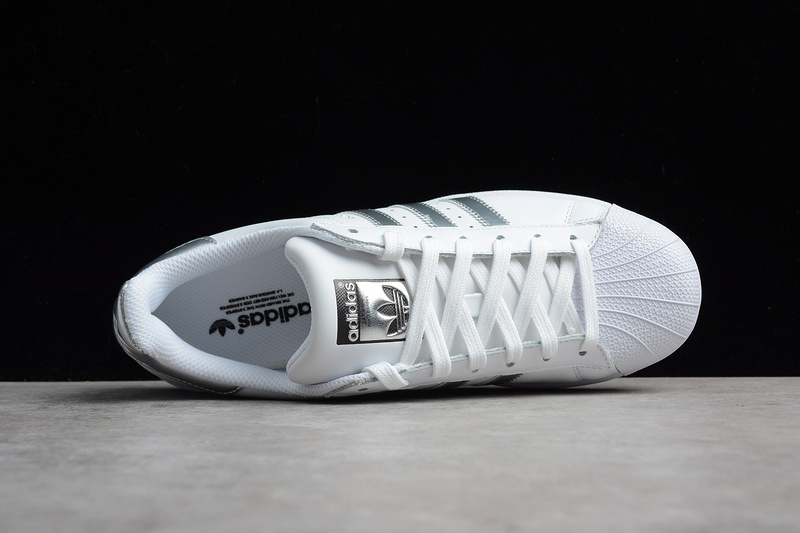 Adidas Superstar Classic White/Silver Metallic 5