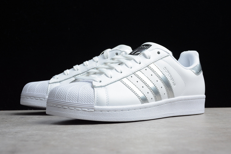 Adidas Superstar Classic White/Silver Metallic 7