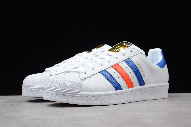 Adidas Superstar East River Rival White/Blue/Orange 9