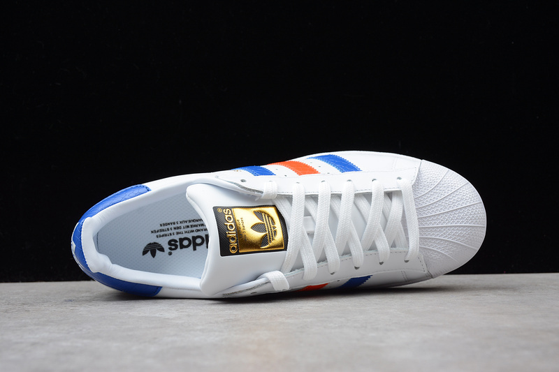 Adidas Superstar East River Rival White/Blue/Orange 13