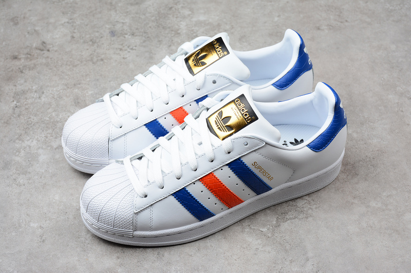 Adidas Superstar East River Rival White/Blue/Orange 15