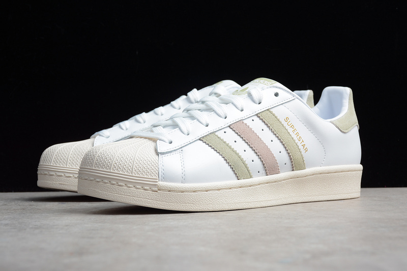 Adidas Superstar White/Green/Purple 17