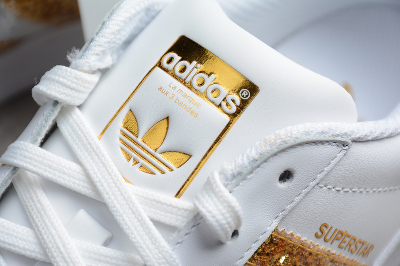 Adidas Superstar White/Gold 5