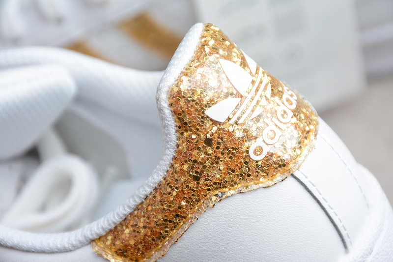 Adidas Superstar White/Gold 9