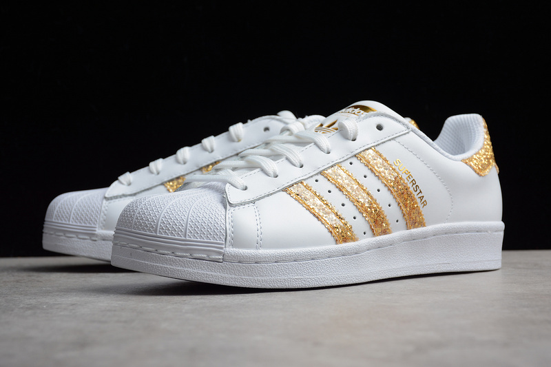 Adidas Superstar White/Gold 15