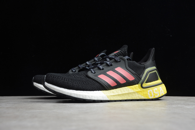 Ultraboost 20 Shoes Core Black/Yellow/Red 5