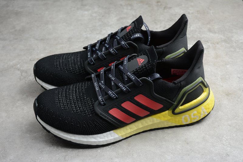 Ultraboost 20 Shoes Core Black/Yellow/Red 11