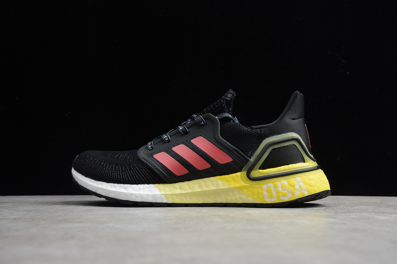 Ultraboost 20 Shoes Core Black/Yellow/Red 19