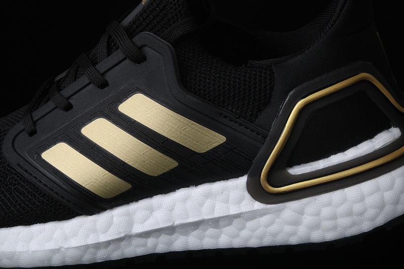 Ultra Boost 2020 Core Black/Gold Metallic-Solar Red 23