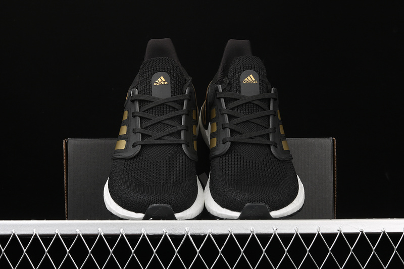 Ultra Boost 2020 Core Black/Gold Metallic-Solar Red 29