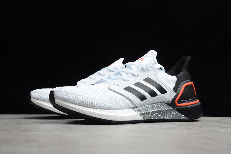 Ultraboost 20 Shoes Cloud White/Core Black/Scarlet 7