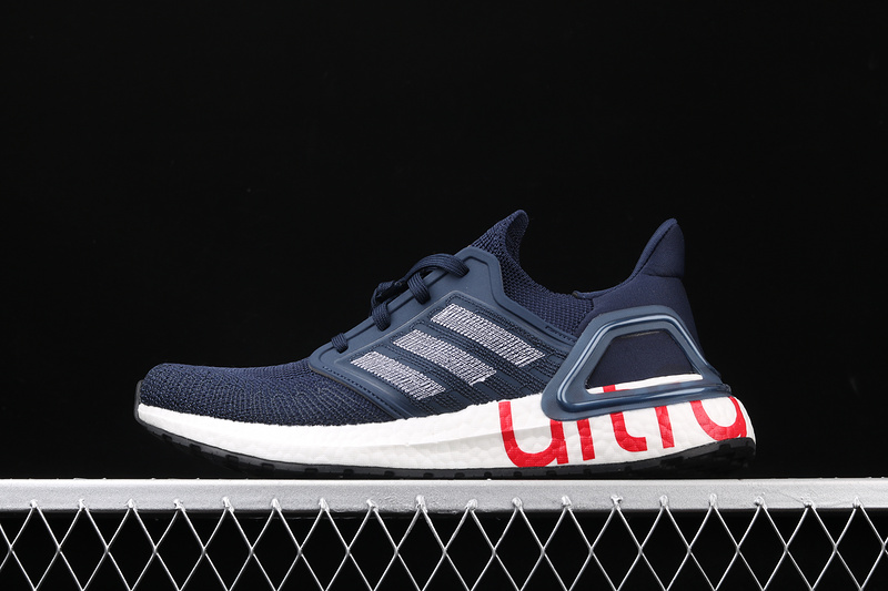 Ultra Boost 20 Consortium Navy Blue/White/Red 21