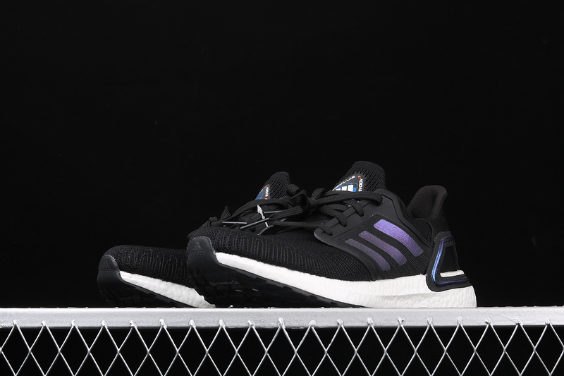 Ultraboost 20 Shoes Core Black/Boost Blue Violet Met./Cloud White 15