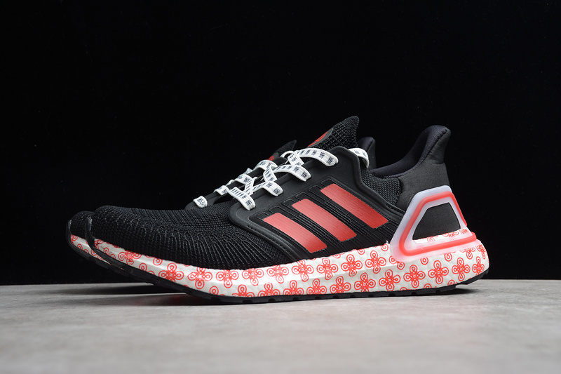 Ultraboost 20 Shoes Core Black/Glory Red/Cloud White 3