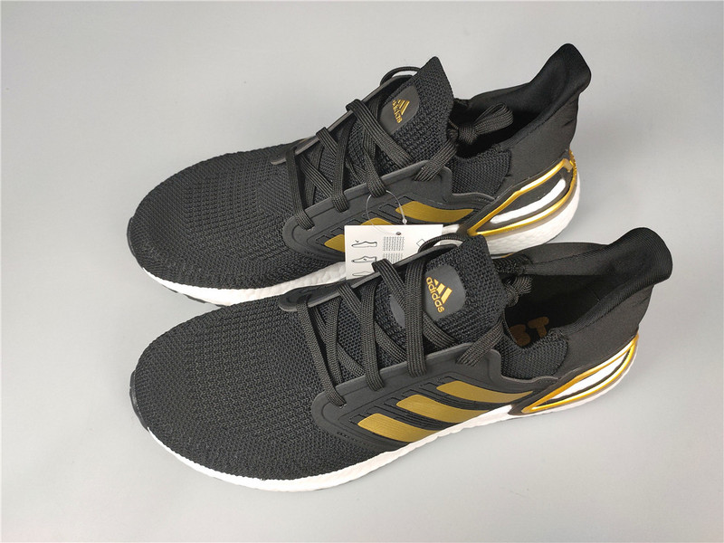 Ultra Boost 20 Consortium Shoes Core Black/Gold/Cloud White 21