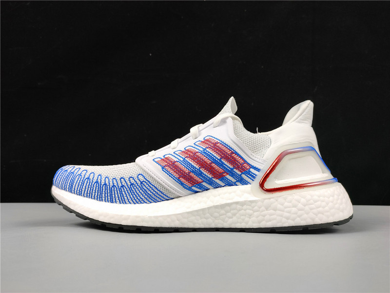 Ultraboost 20 Consortium Shoes Cloud White/Blue/Red 21