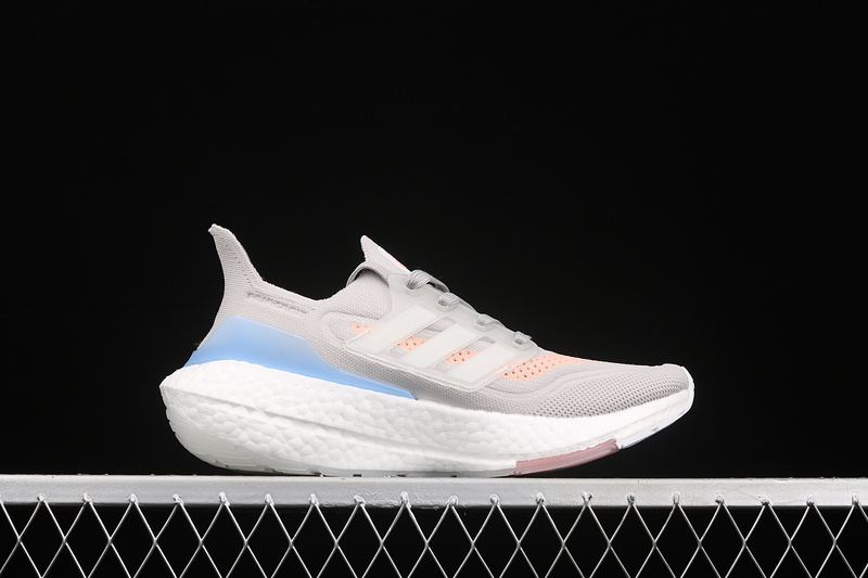 Ultraboost 21 Shoes Crystal White/Cloud White/Glow Pink 9