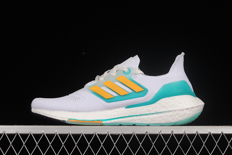 Ultraboost 22 White Mint Rush/Flash Orange 19