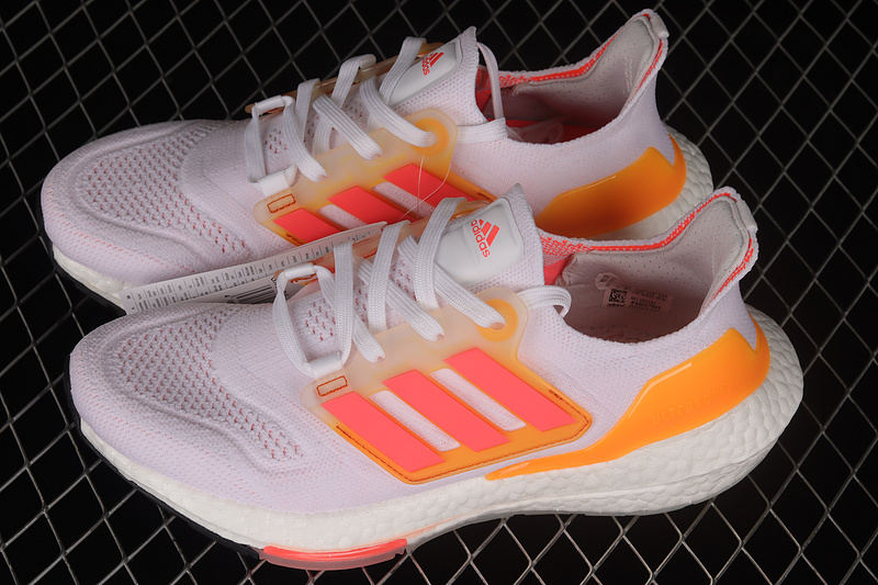 Ultra Boost 22 White/Pink/Orange 7