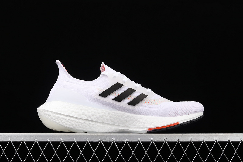 Ultraboost 21 Shoes Cloud White/Core Black/Solar Red 7